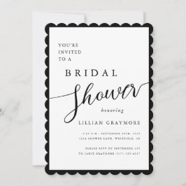 Modern romantisch script geschulpte Vrijgezellenfe Kaart