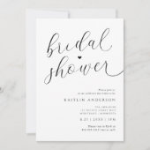 Modern romantisch zwart-wit Vrijgezellenfeest Kaart (Voorkant)