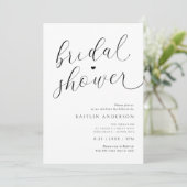 Modern romantisch zwart-wit Vrijgezellenfeest Kaart (Staand voorkant)