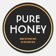 Modern Rond Honey Jar Label