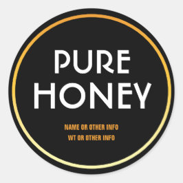 Modern Rond Honey Jar Label