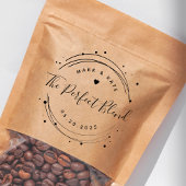 Modern Ronde De Perfecte Mix Bruiloft Favor Zelfinktende Stempel