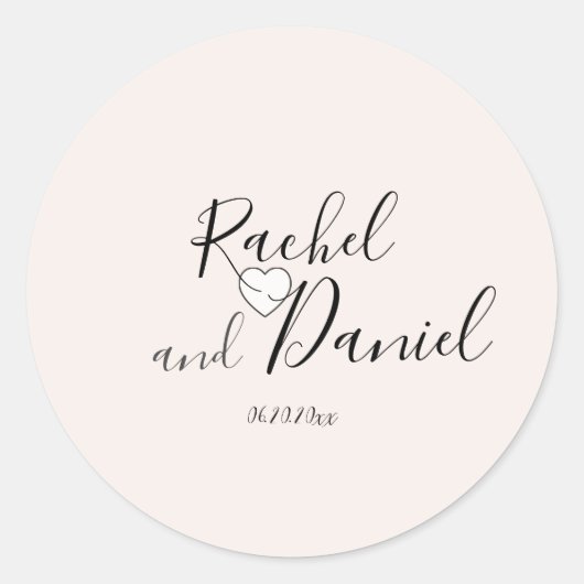 Modern Ronde Sticker (Voorkant)