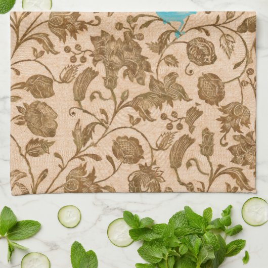 modern rood Aqua-Tortelduifjes Theedoek (Gevouwen)