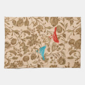  modern rood Aqua-Tortelduifjes Theedoek (Horizontaal)