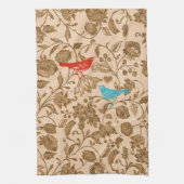  modern rood Aqua-Tortelduifjes Theedoek (Verticaal)