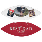 Modern rood beste vader vader 3 foto collage american football (Panelen)