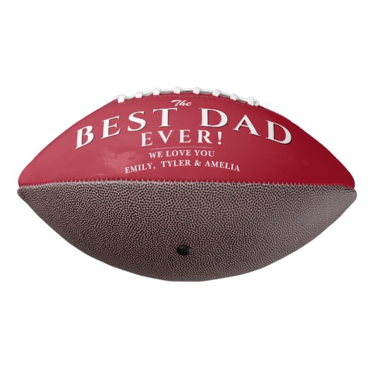 Modern rood beste vader vader 3 foto collage american football (Gedraaid 270)