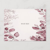 Modern rood blad Briefkaart (Voorkant)