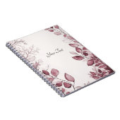 Modern rood blad Notitieboek (Rechterzijde)