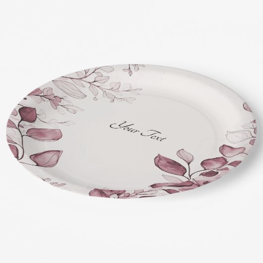 Modern rood blad papier Bord (Gekanteld)