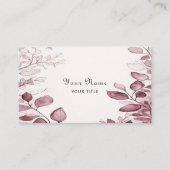 Modern rood blad Visitekaartje (Voorkant)