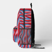 Modern Rood/Blauw Bedrukte Rugzak (Rechts)