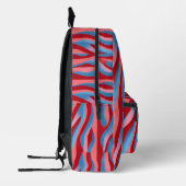 Modern Rood/Blauw Bedrukte Rugzak (Links)