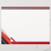 Modern Rood Certificaat van Prestatie Professional (Achterkant)