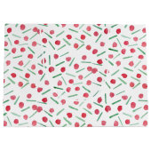 Modern rood en groen boho patroon groot cadeauzakje (Achterkant)