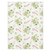 Modern rood en groen kerstgroen patroon tafelkleed (Voorkant)