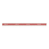 Modern rood en groen suikerstok strepenpatroon grosgrain lint (Voorkant)