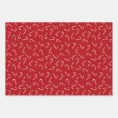 Modern rood en wit geometrisch Stippen patroon Inpakpapier Vel (Voorkant 3)