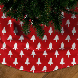 Modern Rood en Wit Kerstboom Patroon Rok