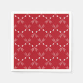 Modern rood en wit pijlpatroon servet (Voorkant)