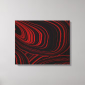 Modern rood en zwart Abstract Canvas Afdruk (Voorkant)