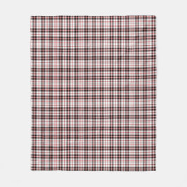 Modern Rood en Zwart spelpatroon Fleece Deken