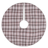 Modern Rood en Zwart spelpatroon Kerstboom Rok (Voorkant)