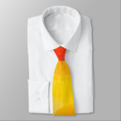 Modern Rood Geel Abstract Schilderij Stropdas (Gebonden)