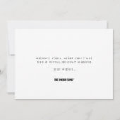 Modern Rood Gelukkig Alles Foto Feestdagenkaart (Achterkant)