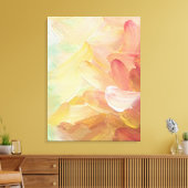 Modern rood gouden Blauwgroen wit Abstract oliever Canvas Afdruk (Insitu (Woonkamer))