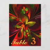 Modern rood groen bloemig Abstract kunstpatroon #0 Briefkaart (Voorkant)