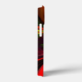 Modern rood groen bloemig Abstract kunstpatroon #0 Case-Mate iPhone Case (Achterkant / Rechts)