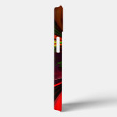 Modern rood groen bloemig Abstract kunstpatroon #0 Case-Mate iPhone Case (Achterkant / Rechts)