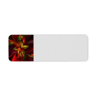 Modern rood groen bloemig Abstract kunstpatroon #0