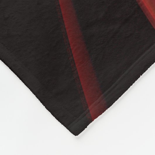 Modern rood groen bloemig Abstract kunstpatroon #0 Fleece Deken (Hoek)