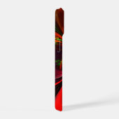 Modern rood groen bloemig Abstract kunstpatroon #0 iPhone 15 Case (Rechterkant)