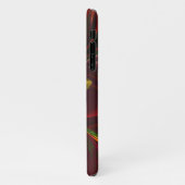 Modern rood groen bloemig Abstract kunstpatroon #0 iPhone Hoesje (Linkerkant)