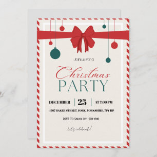 Modern rood groen kerstfeest kaart