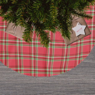 Modern rood groen Kerstmis tartan plaid patroon Kerstboom Rok