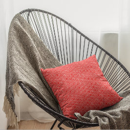 Modern rood Japans golven geometrisch patroon Kussen