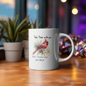 Modern rood 'Je bent in de buurt' KARDINAAL Porselein Kop