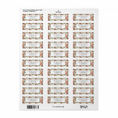 Modern Rood Kerstmis Hulst Bessen Retouradres Etiket (Full Sheet)