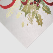 Modern rood kerstvakantie weefsel papier (Detail)