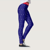 Modern Rood, Koningsblauw & Wit Leggings (Rechts)