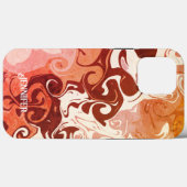   Modern Rood Leuk Abstracte Inspirivity Case-Mate iPhone Case (Achterkant (horizontaal))