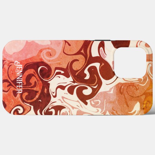   Modern Rood Leuk Abstracte Inspirivity Case-Mate iPhone Case (Achterkant (horizontaal))