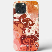   Modern Rood Leuk Abstracte Inspirivity Case-Mate iPhone Case (Achterkant)