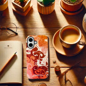   Modern Rood Leuk Abstracte Inspirivity Case-Mate iPhone Case