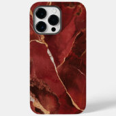 Modern rood marmer Case-Mate iPhone case (Achterkant)